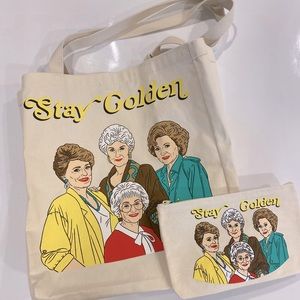 Golden Girls Canvas Tote and mini bag with zipper